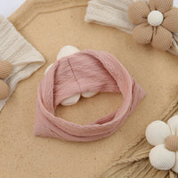 Baby Girls Elastics Headwraps Soft Nylon Latte Flower Cable Knit Headbands Bow Knot Daisy Hairbands for Toddlers