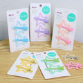 Jelly Star Hair Clips for Girls – Sweet Resin Bangs Clips (2 Pairs)