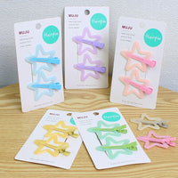 Jelly Star Hair Clips for Girls – Sweet Resin Bangs Clips (2 Pairs)