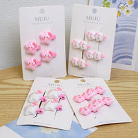 Baby Hair Clips for Infant & Toddler Girls – Sweet Cartoon Hairpin Set (4-Piece)