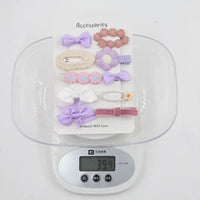 Hot Sale 12 PCS/set Cartoon Cloth Kids Hairpins Wholesale Bow Hair Clip Accessories Children's Duck Hair Clips