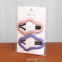 Korean Cloud & Star Snap Hair Clips – PU Leather Hairpins for Women (2-Piece Set)