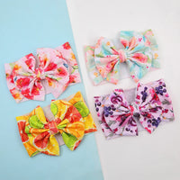 Wholesale Large Textured Hair Bows Headband Sweet Style Baby Girls Hair Accessories Support Customized