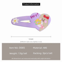 Sanrio Cartoon BB Clips for Girls – Cute Korean Style Hair Accessories (3-Piece Set)