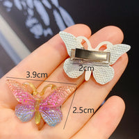 Boutique DIY High Quality Princess Hair Accessories Cute Alloy Hairpins Baby Girl's Sweet Super Fairy Butterfly Hairpin Set
