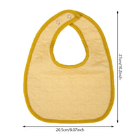 Cotton Gauze Baby Bib — Star Texture, 0–36 Months