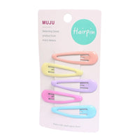 Candy Colour Metal Hair Clips for Girls – Sweet Water Drop Style (5-Piece Set)