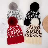Kids Snowflake Pom Pom Beanie — Acrylic, Unisex 3–14Y