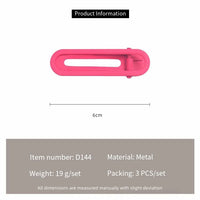 Korean Gradient Glitter Metal Hair Clips for Girls – Sweet Bangs Side Clips (3-Piece Set)