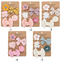 Princess Flower Headband Set — Nylon, Pack of 5 (0–4Y)