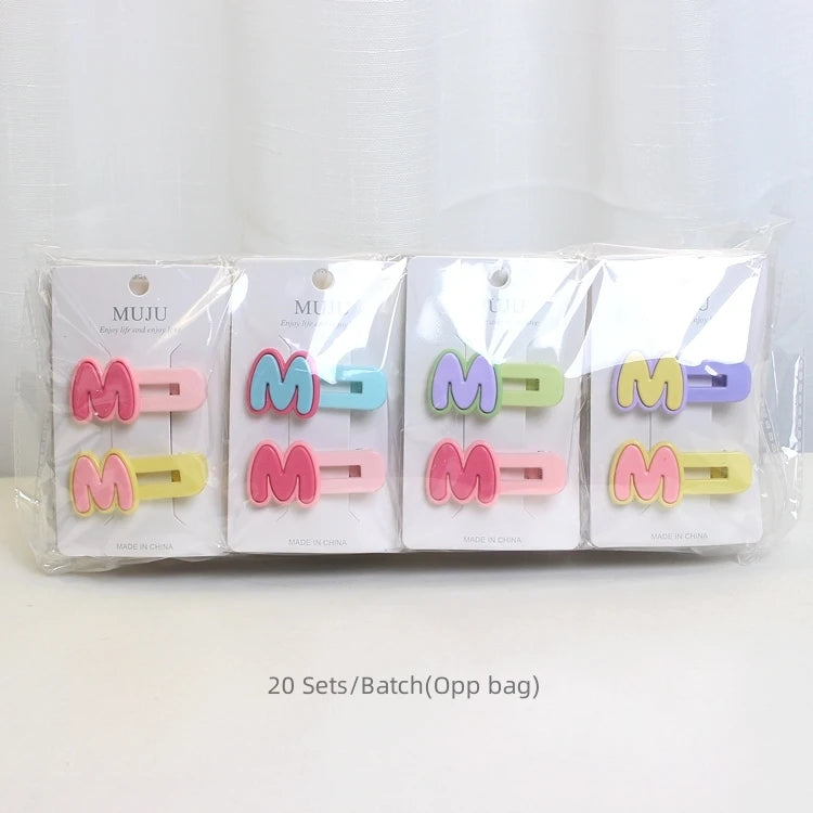 Korean Cartoon Side Hair Clips for Girls – Sweet Kids' Hairpins (Mixed Colours)