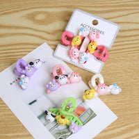 Cartoon Doll Hair Clips for Kids – Sweet Korean Style Bangs Accessories (2 Pairs)