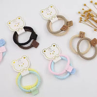 2Pcs/Set Girls Basic Hair Ties Lovely Paired With Simple and Elegant High Ponytail Headbands Baby Hair Scrunchies Wholesale