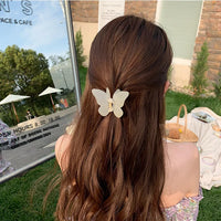 Korean Butterfly Hair Claw Clips for Women – Sweet Premium Matte Claws (7cm)