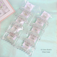 Wholesale 11cm Hot-Selling ABS Hair Claw Clip for Women and Girls Colorful Geometric Design Custom Claw Clip