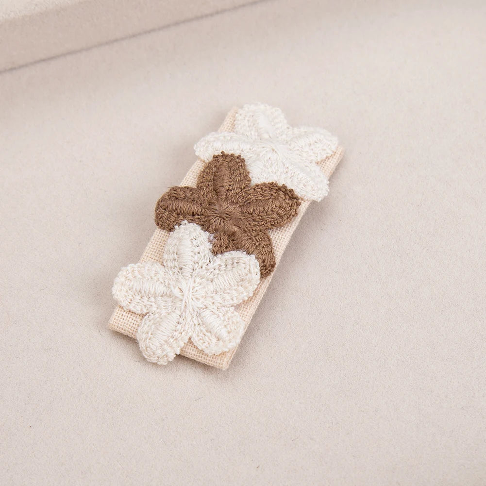 Candy Colour Lace Fabric Hairpins for Kids — Pack of 2