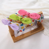 Sweet Girls Kids Hair Accessories-Strawberry Knot Headband Candy Color Rabbit Ear Princess Hairband Wholesale