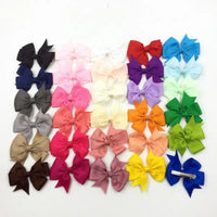 Spring Summer Wholesale Hair Clips for Kids Girls Cute Big Bow Candy Color Baby Hair Clips Baby Hair Accessories