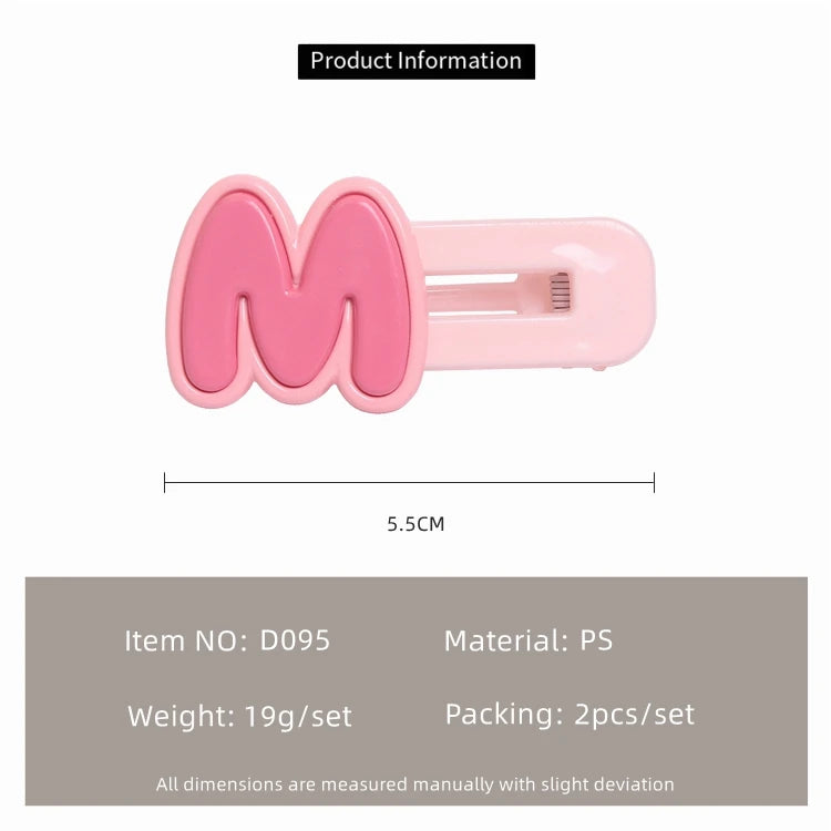 Korean Cartoon Side Hair Clips for Girls – Sweet Kids' Hairpins (Mixed Colours)