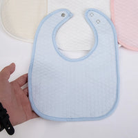Baby Bib & Burp Cloth — 100% Cotton, Textured Dot (0–3Y)
