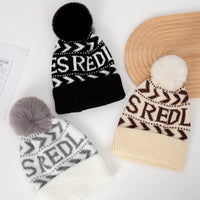 Kids Snowflake Pom Pom Beanie — Acrylic, Unisex 3–14Y