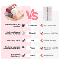 Bamboo & Cotton Baby Swaddle Blanket — Custom Colour, Organic