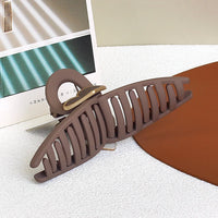12.5cm High-grade Hair Claws Ribbon Love Large Hair Clip Lacquer Back Head Shark Claw Clips