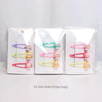 Colourful Cartoon Bow Hair Clips for Kids – Sweet Resin Hairgrips (3-Piece Set)
