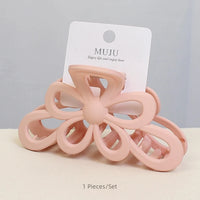 Premium Matte Bow Shark Claw Clip for Women – Gradient Back Head Hair Claw (11cm)