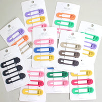 Korean Gradient Glitter Metal Hair Clips for Girls – Sweet Bangs Side Clips (3-Piece Set)