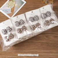 Coffee Colour Fabric Bow Hair Clips for Girls – Sweet Curly Hairpins (2-Pack)