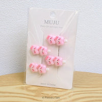 Baby Hair Clips for Infant & Toddler Girls – Sweet Cartoon Hairpin Set (4-Piece)