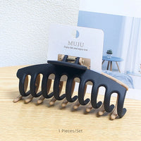 Korean Colour Contrast Hair Claw Clip for Women – Matte Pastel Orchid Claw (10.5cm)