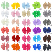 Spring Summer Wholesale Hair Clips for Kids Girls Cute Big Bow Candy Color Baby Hair Clips Baby Hair Accessories