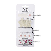 Daisy Snap Hair Clips for Girls — Spring Print, Pack of 5