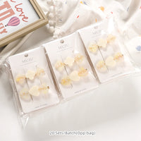 Korean Acrylic Heart Hair Clips for Women – Minimalist BB Hairpins (2-Pack)