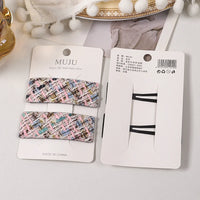 Fabric BB Hair Clips for Women – Sweet Braided Fringe Clips (2-Piece Set)