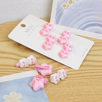 Baby Hair Clips for Infant & Toddler Girls – Sweet Cartoon Hairpin Set (4-Piece)