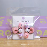Cartoon Doll Hair Clips for Kids – Sweet Korean Style Bangs Accessories (2 Pairs)