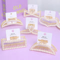Light Luxury Pearl Claw Hair Clips 11cm Fashionable Plastic Styling for Back Head Shark Rapid Sample Available