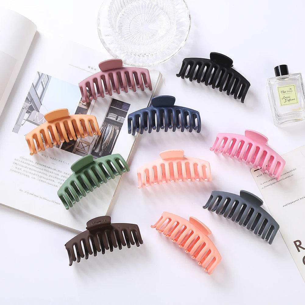 High Quality Large Size Resin Hair Claw Clips for Women Strong Bit Force Hair Ornaments Lazy Hair Device Hairclips