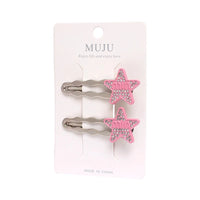 Korean Metal Heart Hair Clips for Women – Sweet Charm Hairpins (2-Pack)