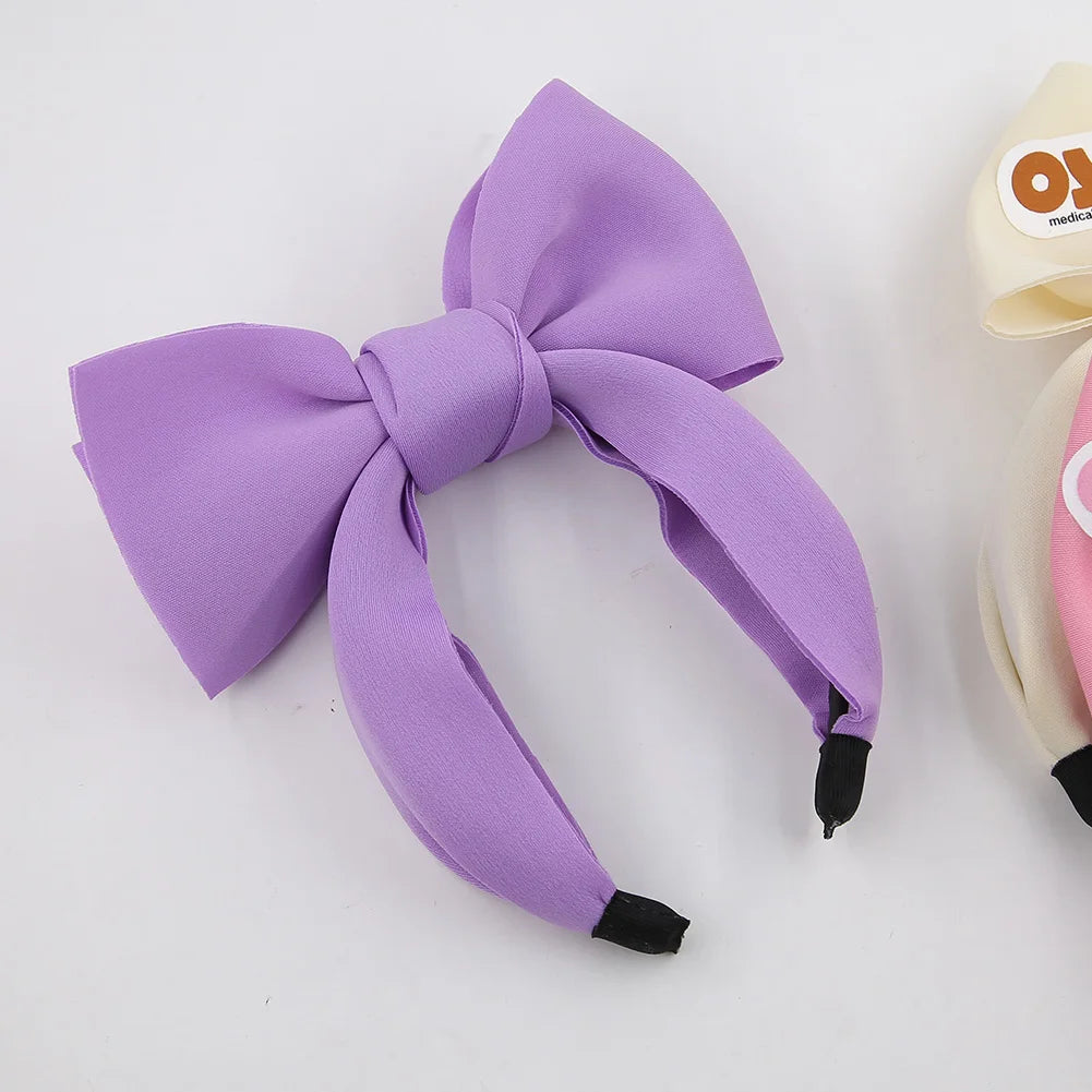 Korean Sweet Large Bows Hairband Summer Cartoon Bear Headbands Hair Hoop Women's Hair Accessories Wholesale