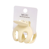 Stylish New Design Korean Version 4.5cm Pumpkin Hair Claws Rapid Sample Frosted PC Material for High Ponytail Girl