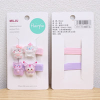 Cartoon Cloth Duckbill Hair Clips for Kids – Candy Colour Baby Hairpins (5cm)