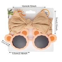 Wholesale Solid Color Kids Sunglasses 2023 Hair Accessories Toddler Baby Girl Headbands and Bows