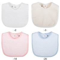 Baby Bib & Burp Cloth — 100% Cotton, Textured Dot (0–3Y)