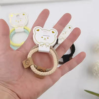 2Pcs/Set Girls Basic Hair Ties Lovely Paired With Simple and Elegant High Ponytail Headbands Baby Hair Scrunchies Wholesale
