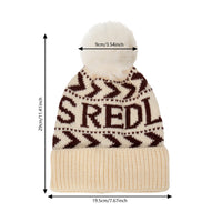 Kids Snowflake Pom Pom Beanie — Acrylic, Unisex 3–14Y